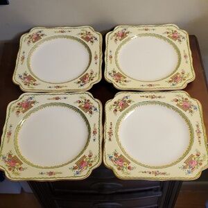 Crown Ducal Ware England Salad Dessert Plates Set of 4